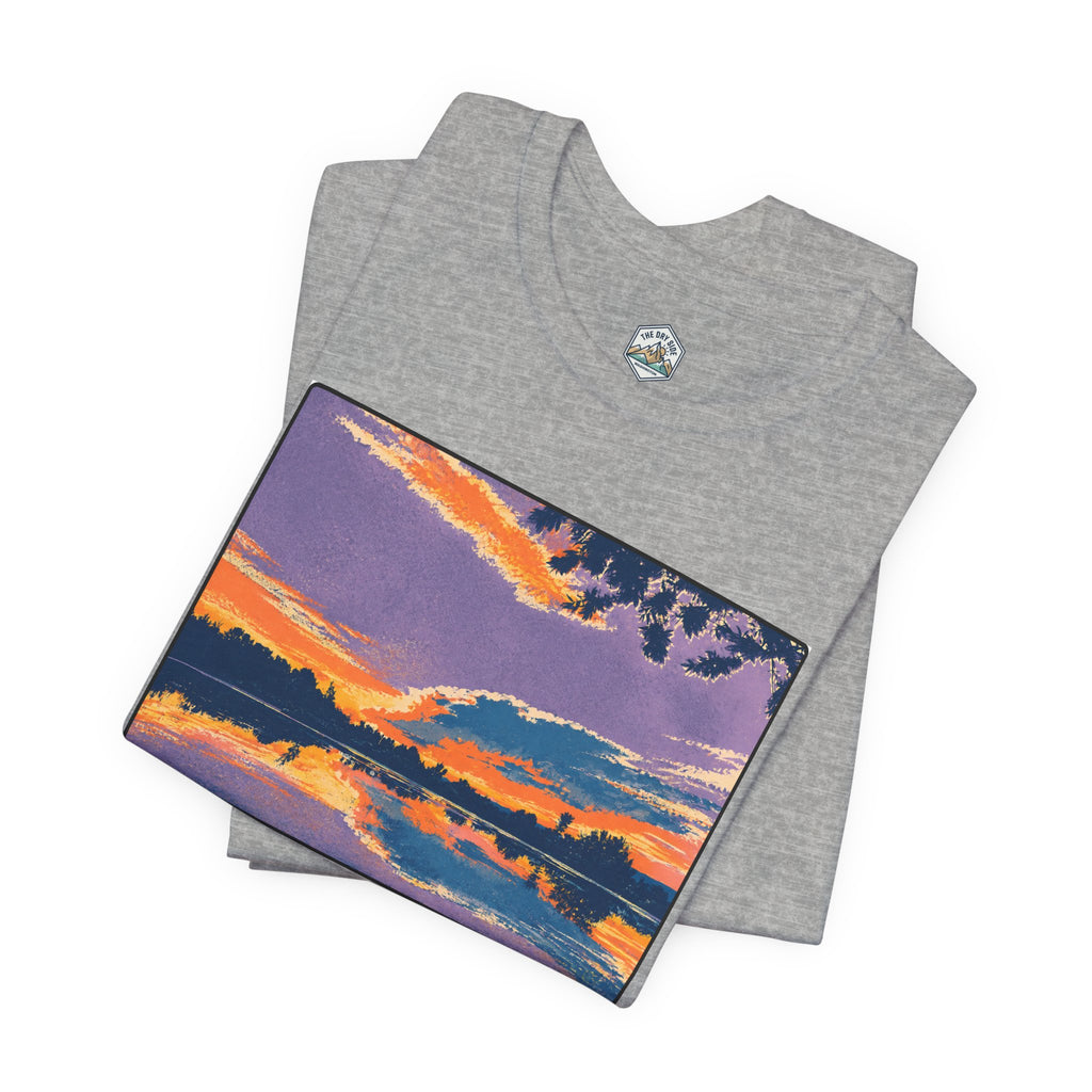 Retro Ellensburg Ringer Loop Sunset T-Shirt