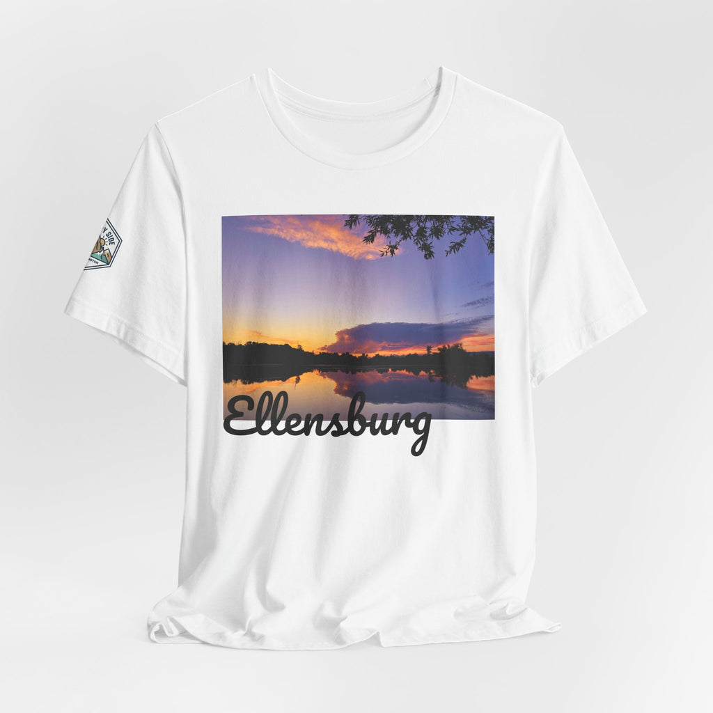 Ellensburg Sunset Lake Reflection Landscape T-Shirt