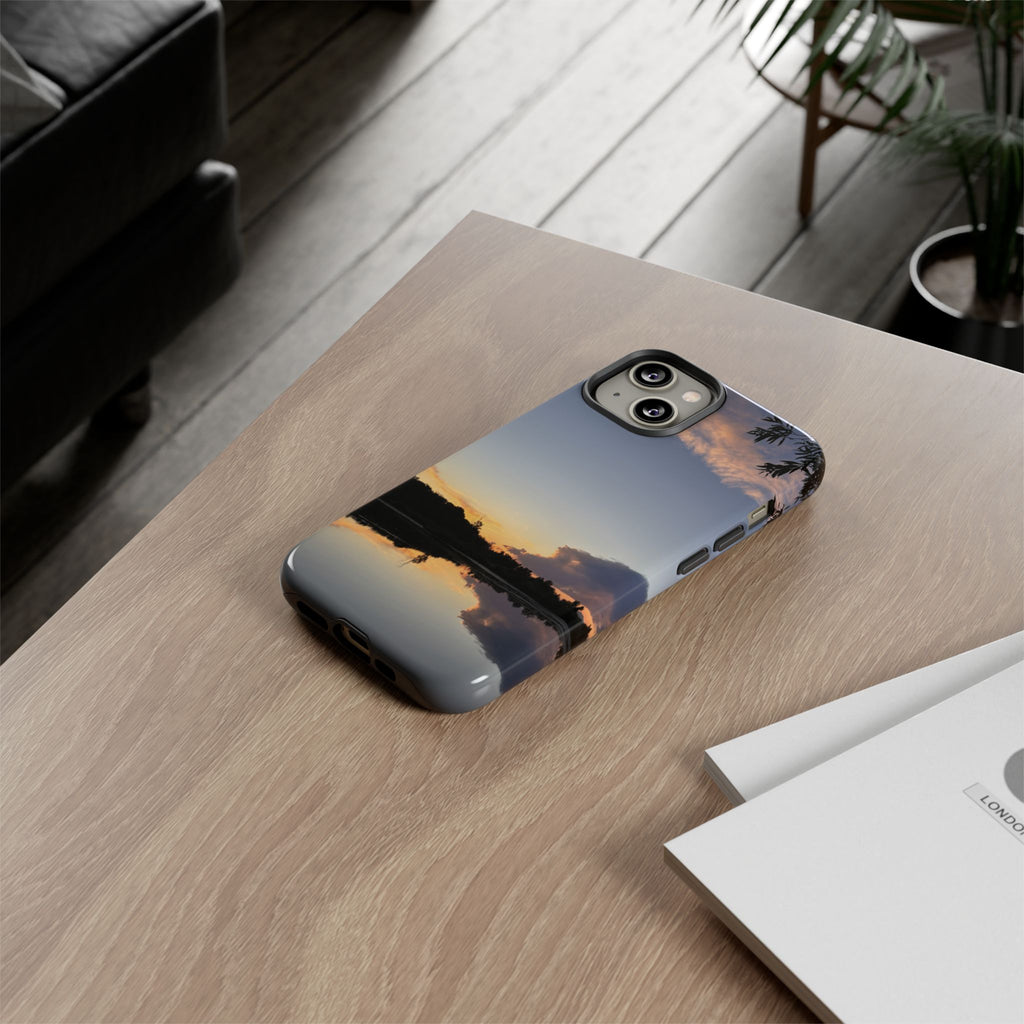Ellensburg, Washington Sunset Lake Reflection Tough Phone Case