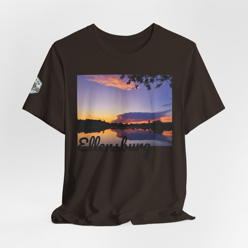 Ellensburg Sunset Lake Reflection Landscape T-Shirt
