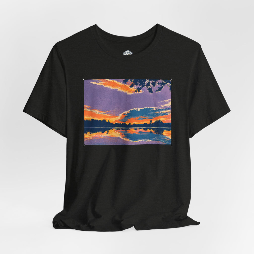 Retro Ellensburg Ringer Loop Sunset T-Shirt