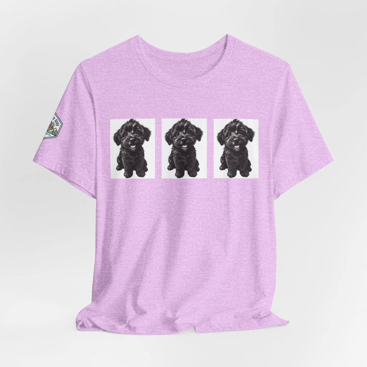 Cute Black Schnoodle Dog Graphic T-Shirt