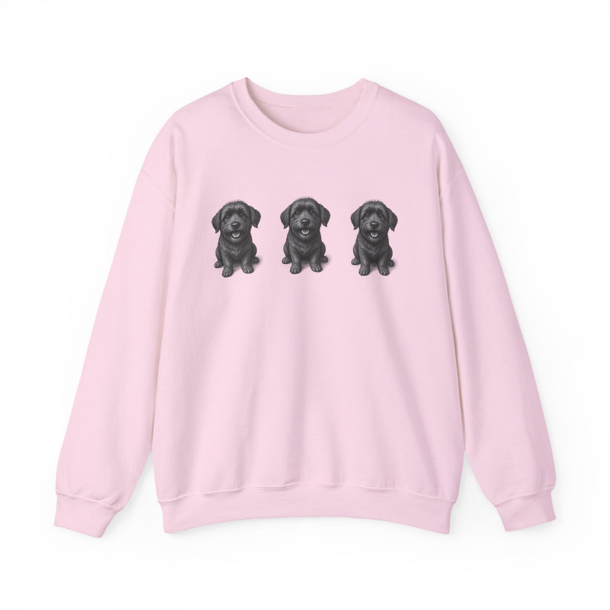 Sweat-shirt à col rond Three Black Schnoodle