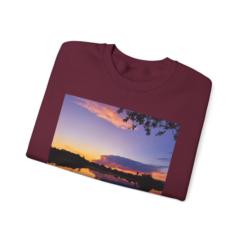 Ellensburg Sunset Lake Landscape Crewneck Sweatshirt