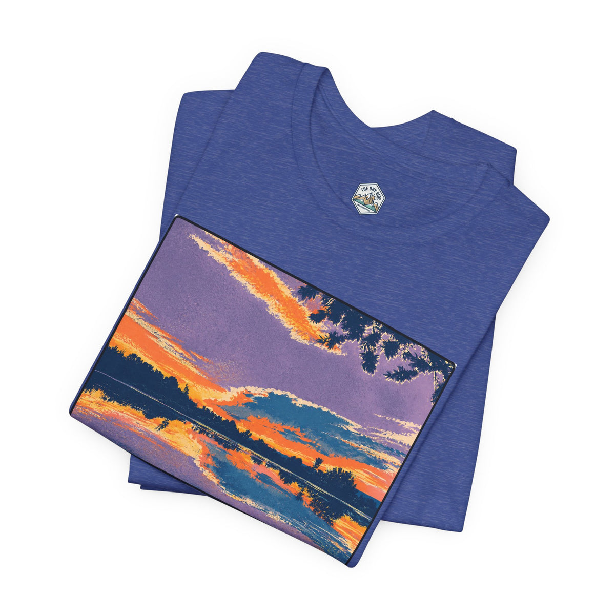 Retro Ellensburg Ringer Loop Sunset T-Shirt