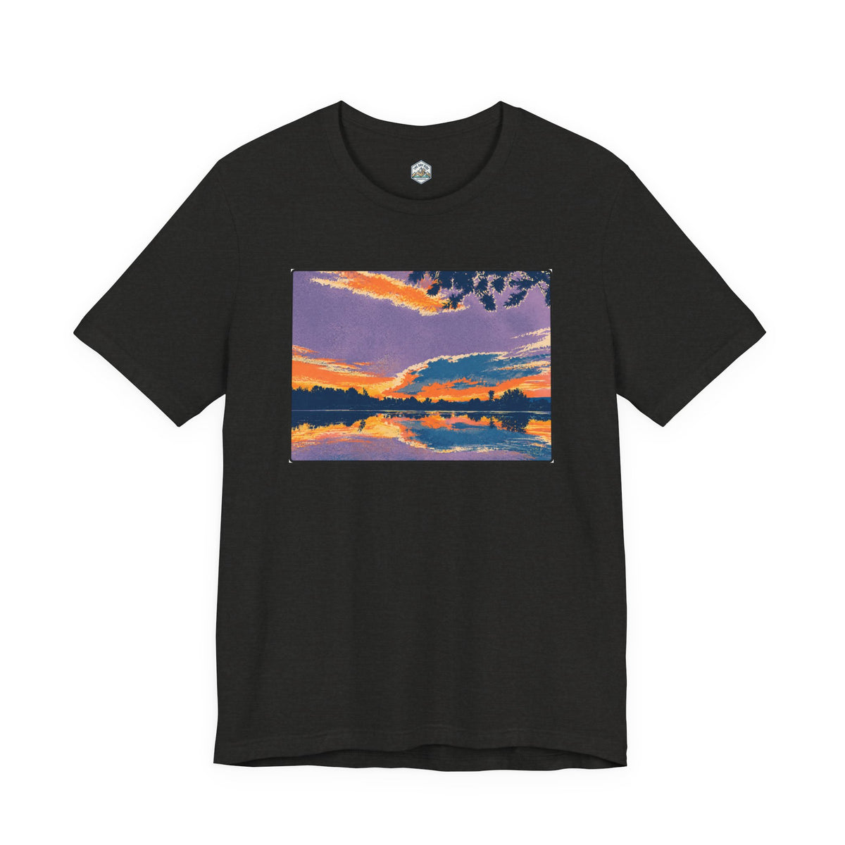 Retro Ellensburg Ringer Loop Sunset T-Shirt