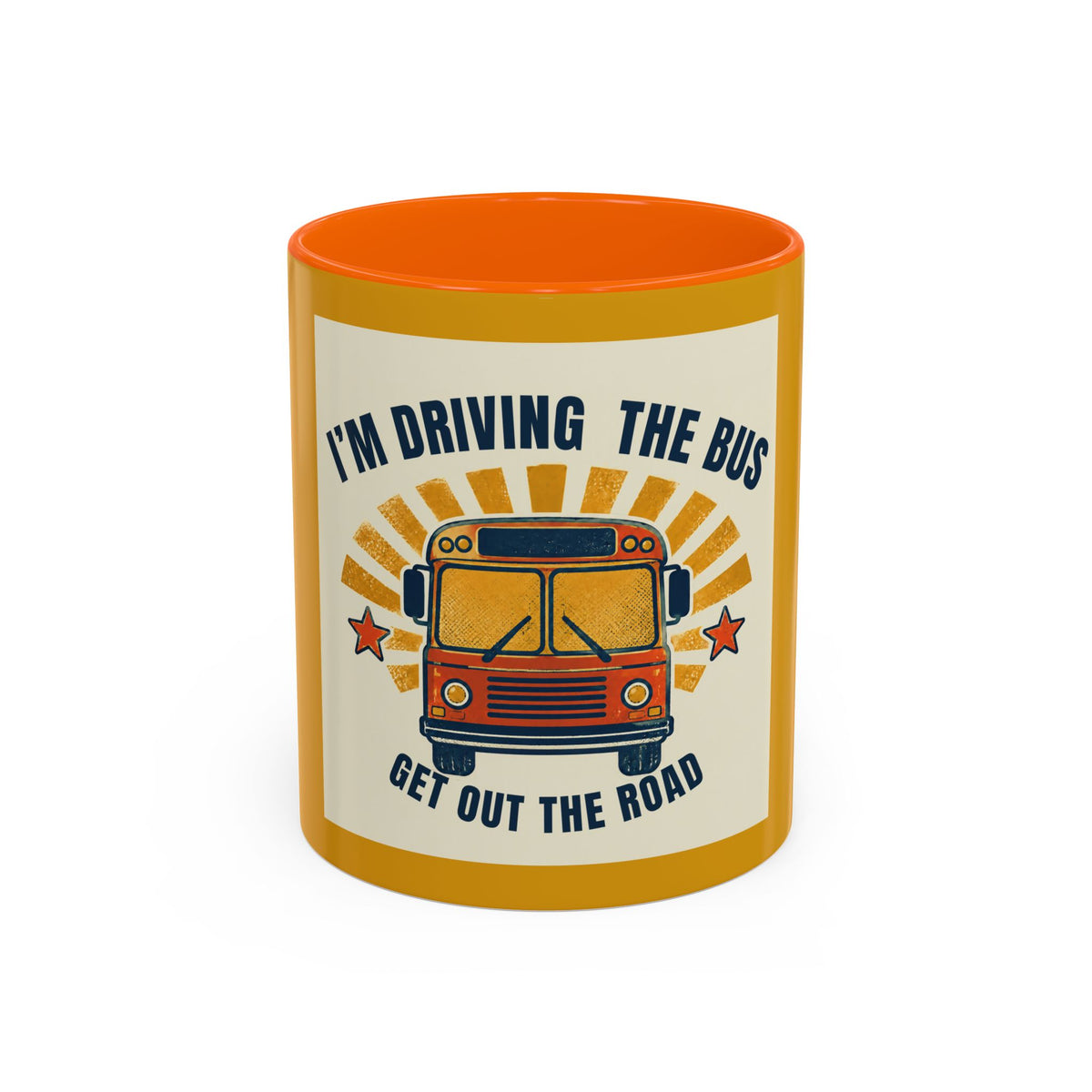 I’m Driving the Bus Get Out the Road Retro Bus Coffee Mug